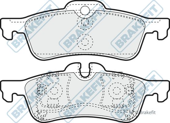 APEC BRAKING Комплект тормозных колодок, дисковый тормоз PD3065